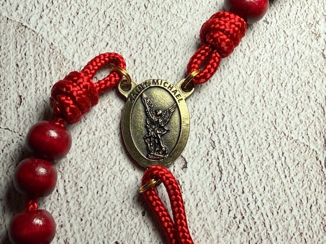 Brass with Red Paracord