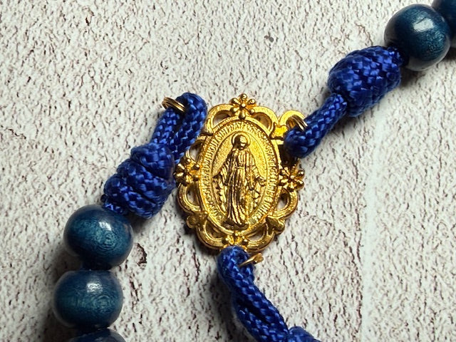 Gold with Blue Paracord