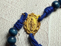 Gold with Blue Paracord