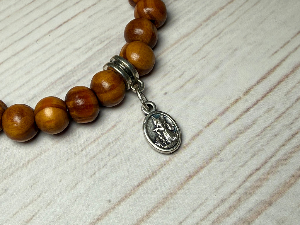 Wooden Bead Stretch Bracelet
