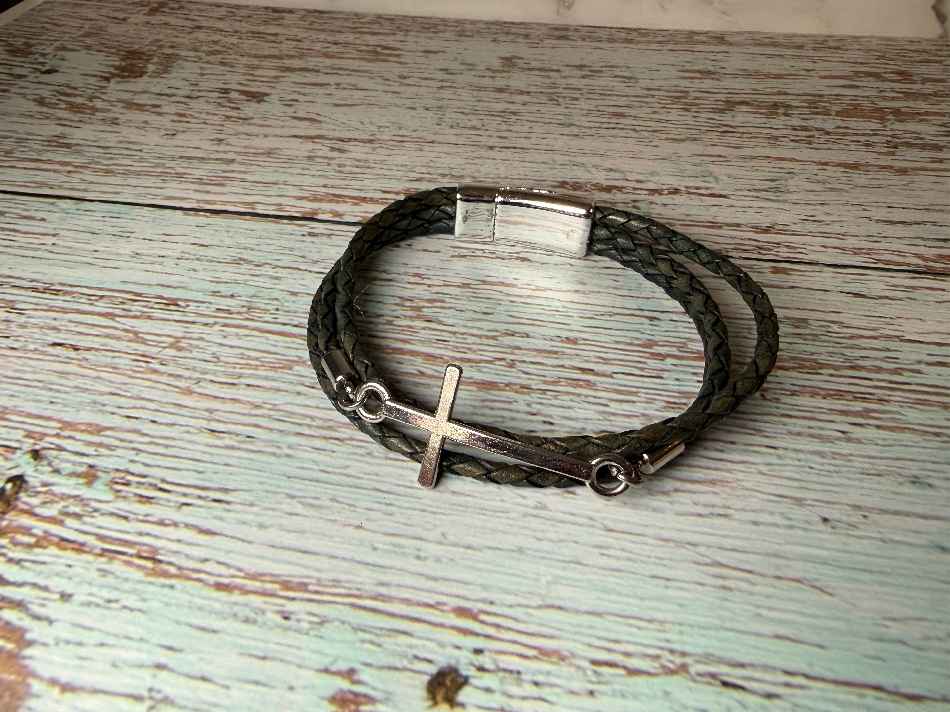 Distress Black European Bracelet