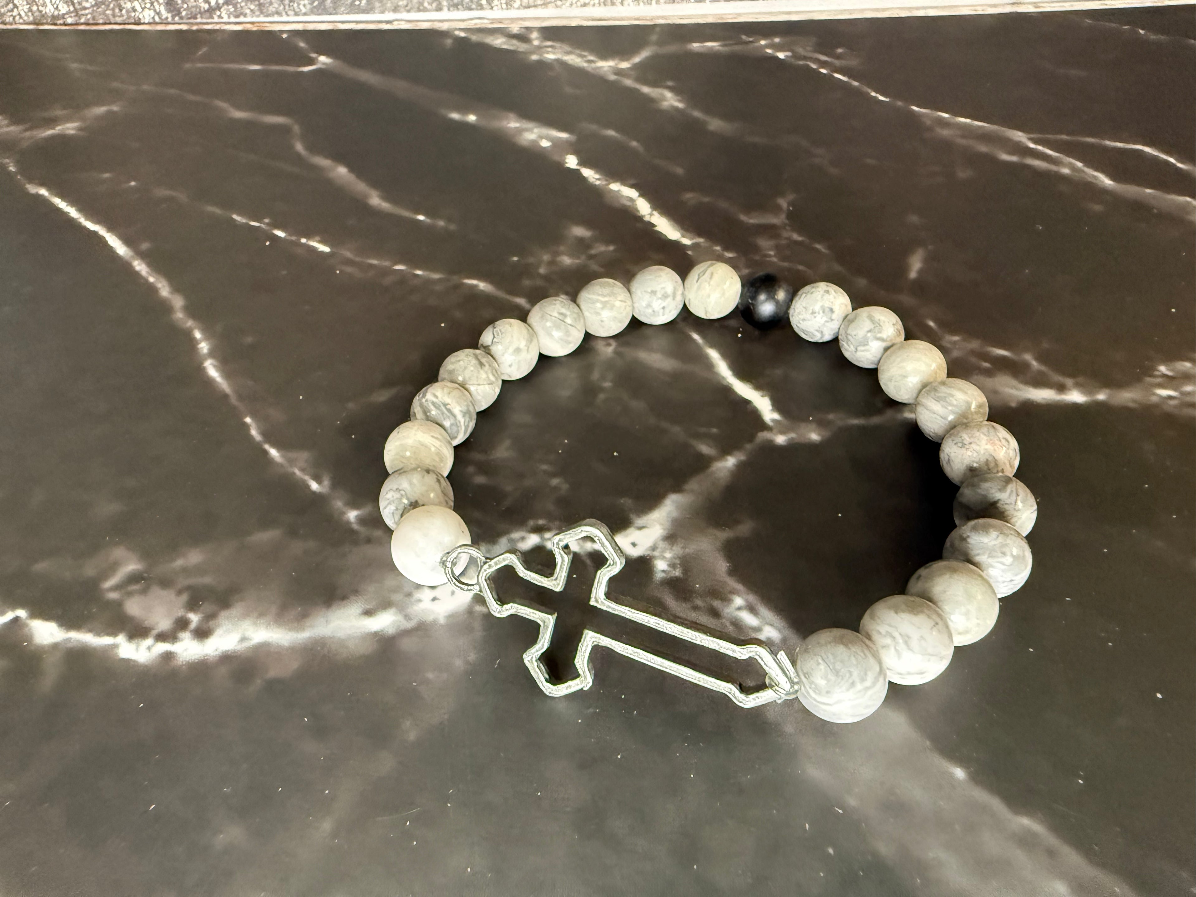 Piccaso Stone Rosary Bracelet