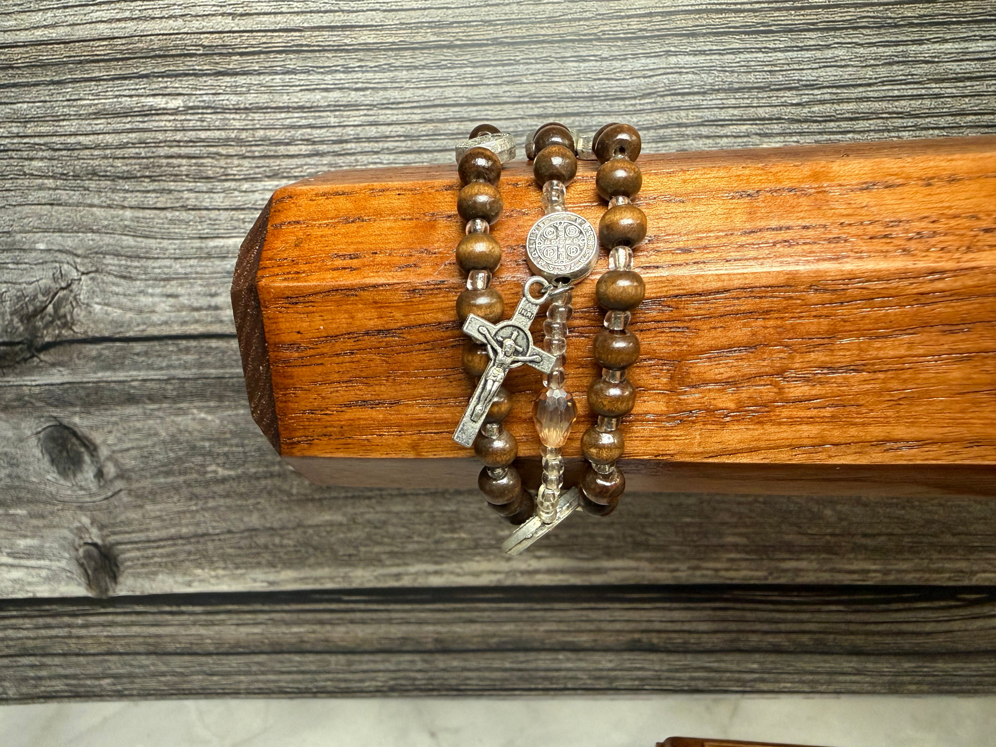 Twistable Brown Saint Benedict Bracelet