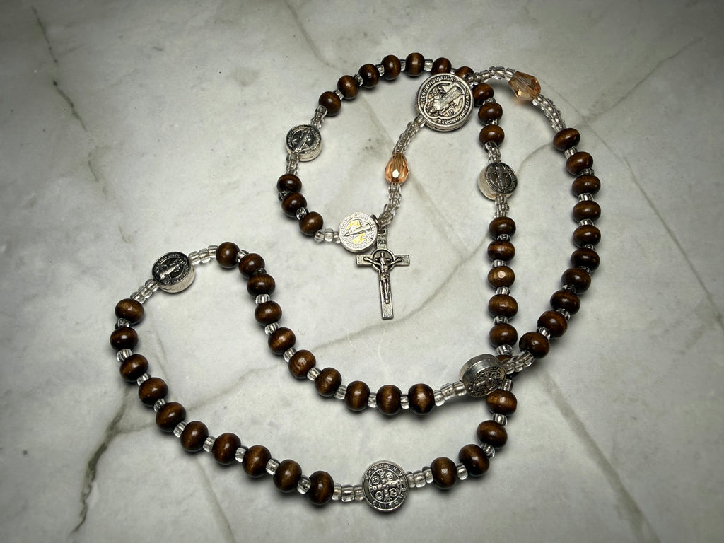 Twistable Brown Saint Benedict Bracelet