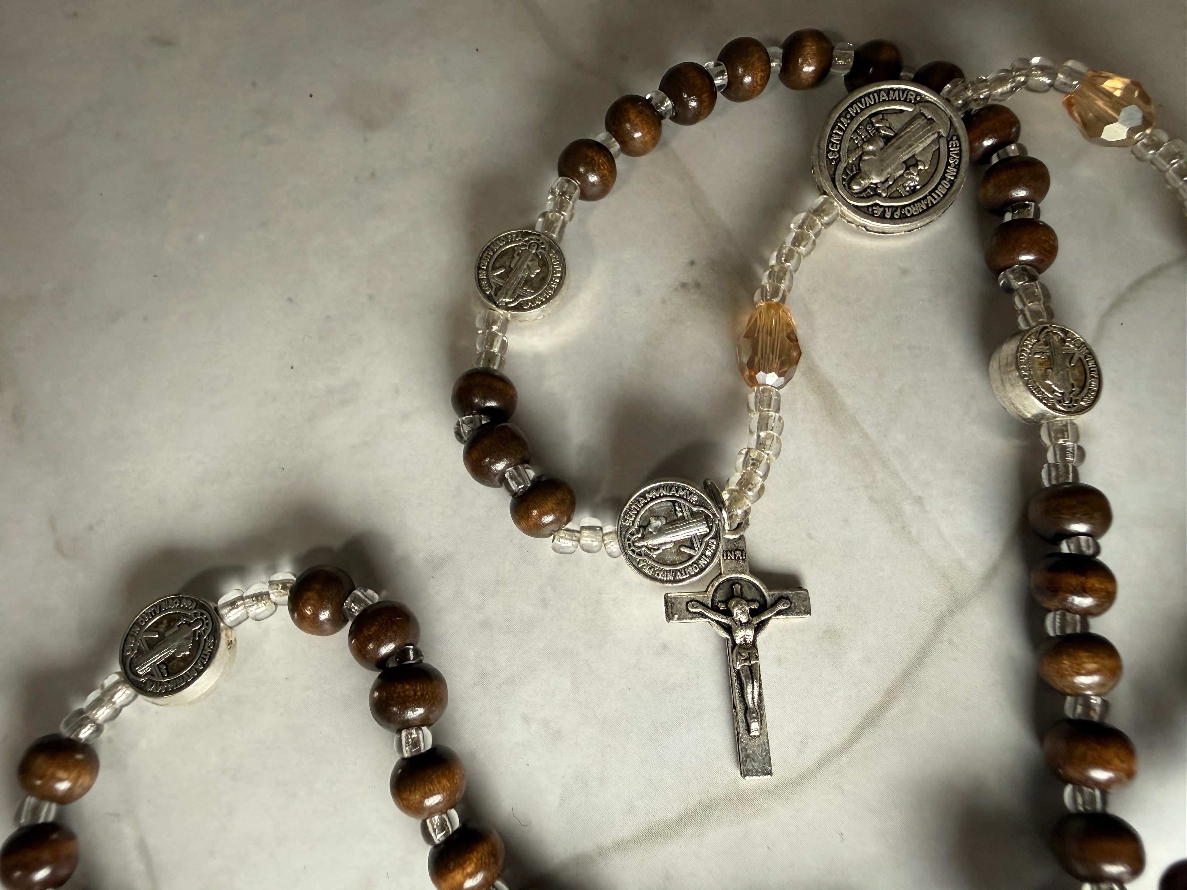 Twistable Brown Saint Benedict Bracelet