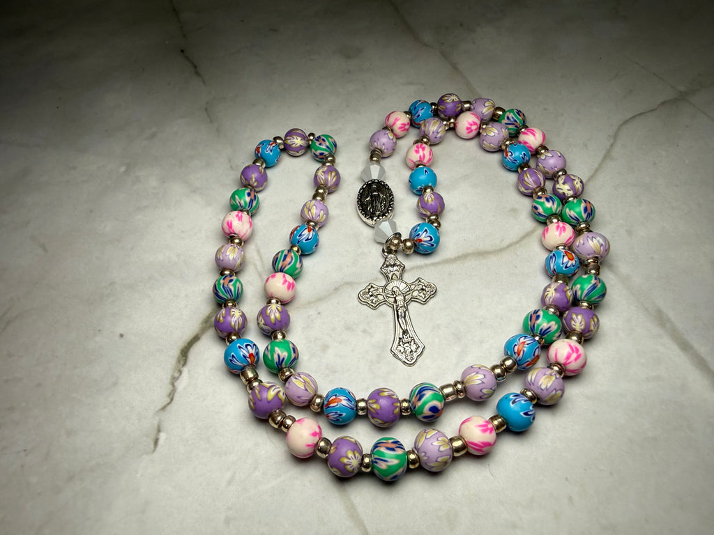 MULTI COLOR  TWISTABLE ROSARY BRACELET